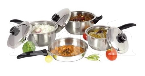 Encapsulated Mellenium Cookware set with steel Handles - 7/8/10/12 Pcs Set