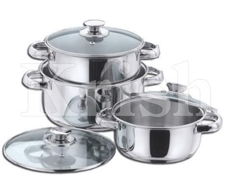 Encapsulated Regular Casserole With Steel Handle, Size : Round