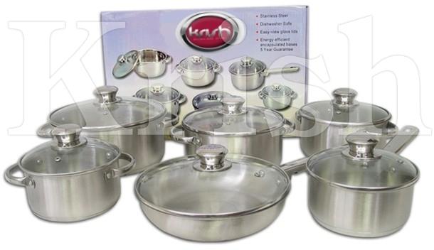 Encapsulated Regular Cookware Set with Riveted Steel Handles