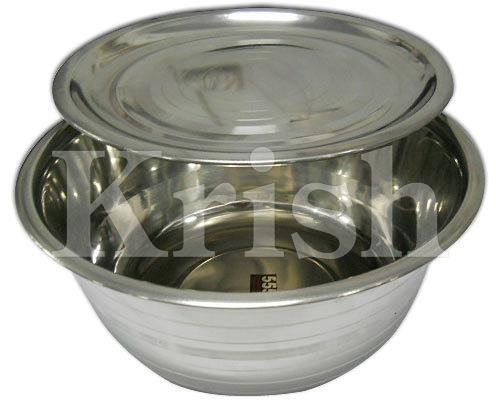 Stainless Steel Finger Bowl with Cover, Shape : Round