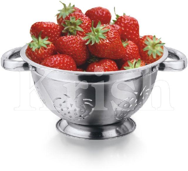 German Colander With Strawberry Cutting & Riveted