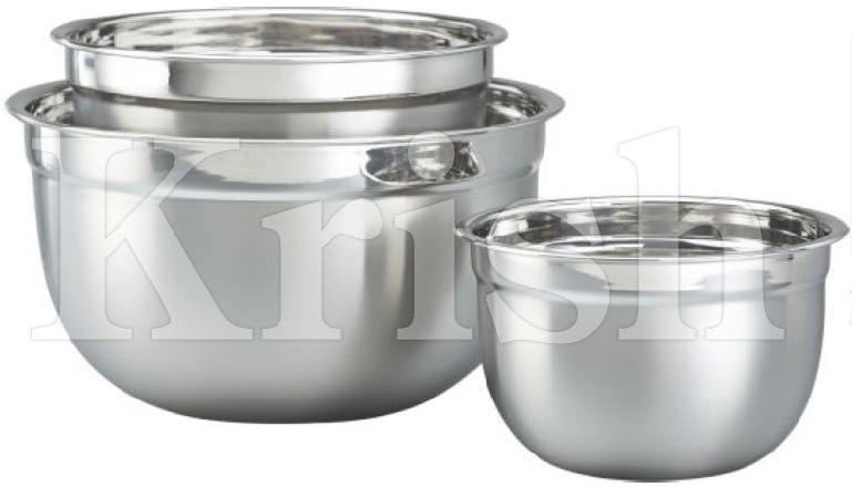 Stainless Steel German Mixing Bowl, for Home, Feature : Attractive Design, Buffet Specials, Durable
