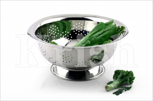 Aluminium Polished Steel Jumbo Deep Colander, for Shop