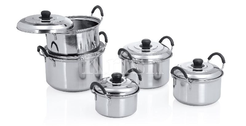 New Spring Streamer Cookware Set with wire Handle - 12 Pcs