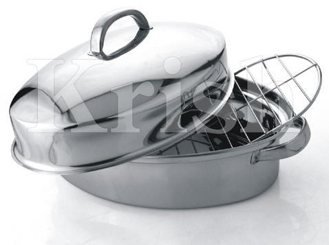 Oval Roaster With / Without Gill, for Cooking Use, Feature : Anti Bacterial, Corrosion Proof, Eco Friendly