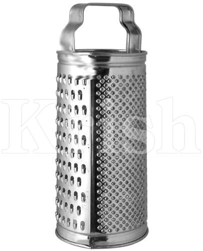 Manual Stainless Steel ROUND GRATER, for Food Use, Color : Metallic