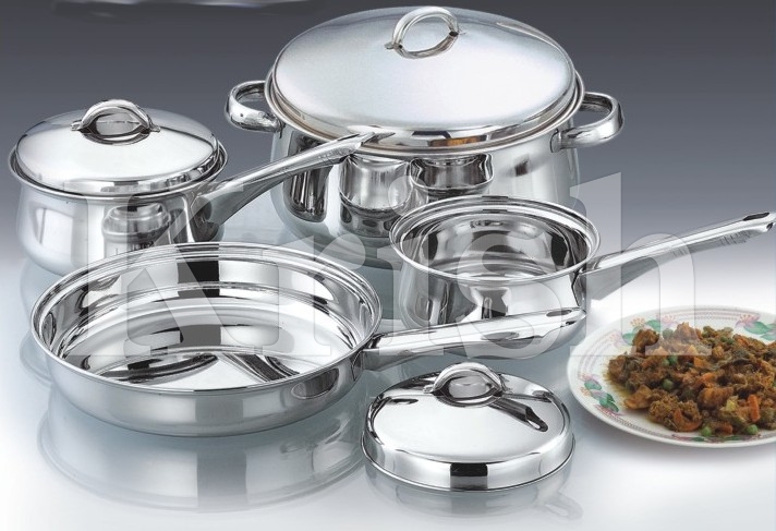 Royal Touch Cookware set with steel Handle - 7 Pcs & 12 Pcs