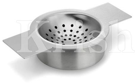 Polished Stainless Steel Tea strainer With Coaster, Feature : Dustproof, Eco Friendly, Fine Finishing