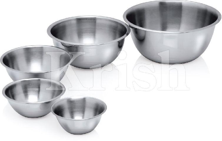 Round Non Coated Stainless Steel u bowl