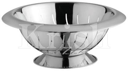 Wide Collar Deep Colander With Waves Cut