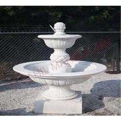White Marble Fountain, for Home Decoration
