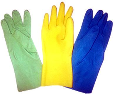 NATIONAL Plain household rubber gloves, Gender : Unisex