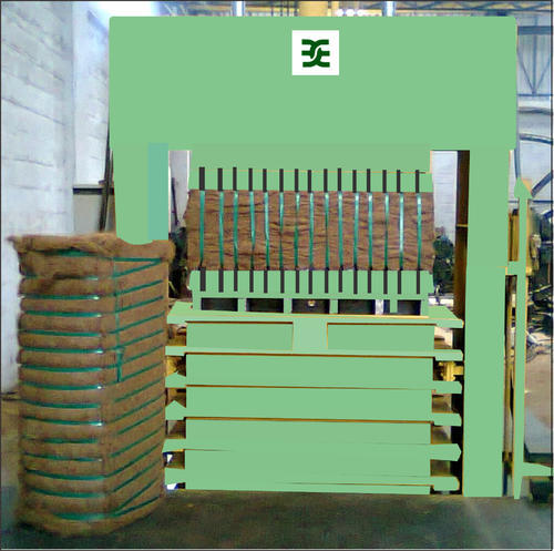 Coir Fibre Bale Press