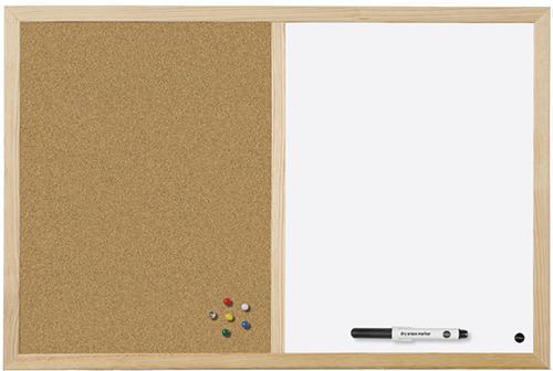 Writemark cork board, Color : Brown White