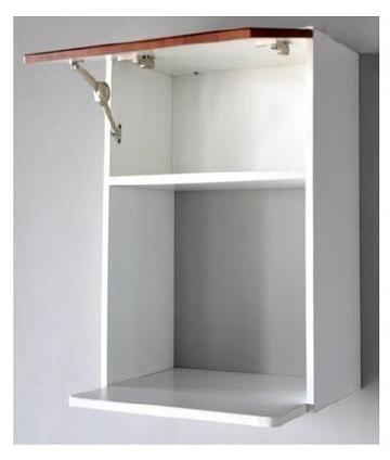 Wooden Microwave Shelf Unit, Color : White