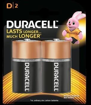 ALKALINE Duracell D Size Battery