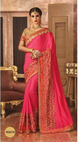 Georgette Party Wear Saree, Occasion : Casual