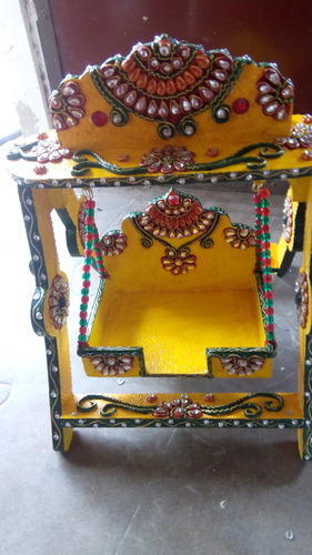 Multi Handcrafted Wooden Jhula, Color : multi 