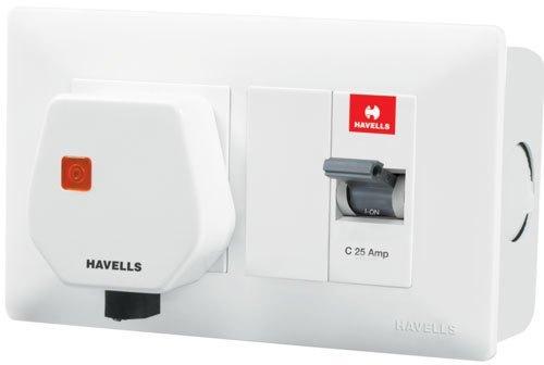 Havells Polycarbonate Modular Switches, Color : White