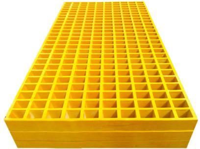 Rectangular FRP Protruded Grating, Color : Yellow