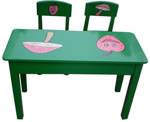 Kids Table and Chair Set, Color : Green
