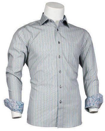 Mens Striped Formal Shirt, for Quick Dry