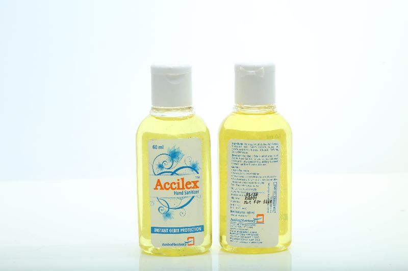 Accilex hand sanitizer, Packaging Size : 60 ml