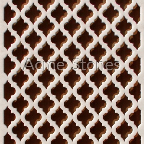 Marble White Stone Jali, Color : Brown