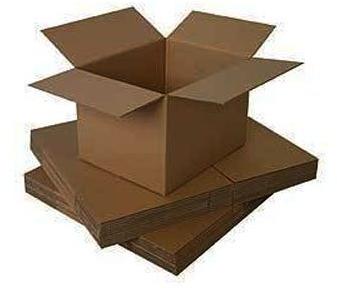 Plain corrugated box, Color : Brown