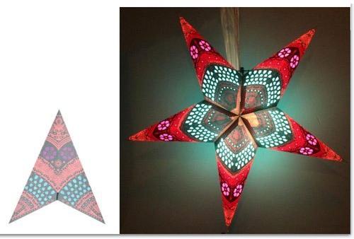 Tissue Paper Christmas Hangings