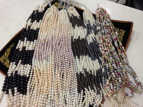Tikam Gems Polished Multi Colour Pearl Beads