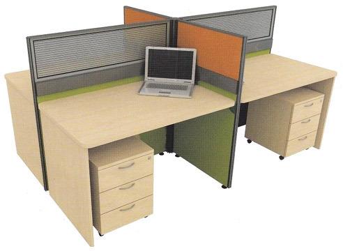 Wooden Office Workstation, Shape : Rectangle