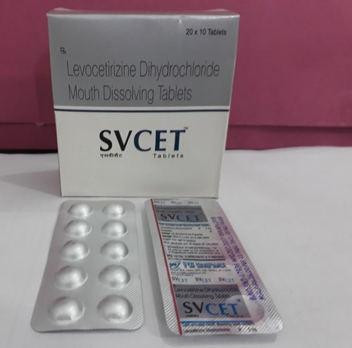 Levocetirizine Dihydrochloride Mouth Dissolving Tablets, Packaging Type : Box