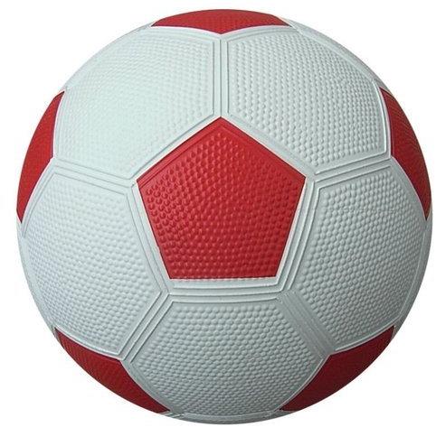 Rubber football, Color : white red