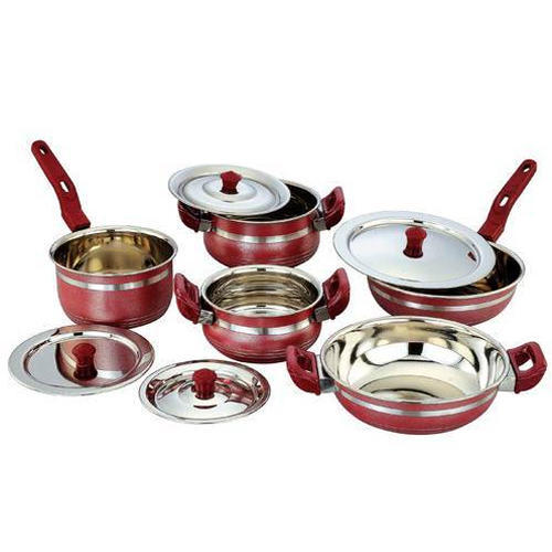 ABS Plastic Stainless Steel Induction Frying Pan Set
