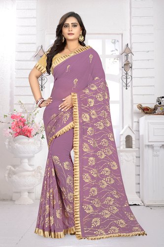 Border Designer Fancy Saree, Occasion : Party wear