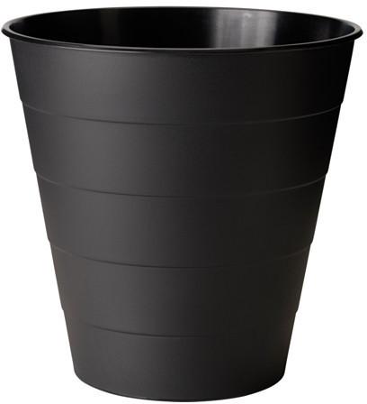 Rizvi Black Plastic Trash Can, for Household, Office, Bathroom, Kitchen