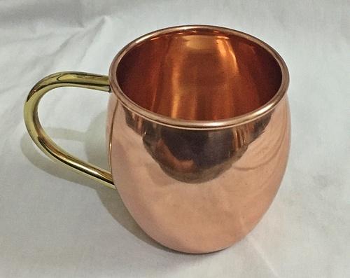 Barrel Polished Hammered Copper Mule Mug, for Drinkware, Style : Antique