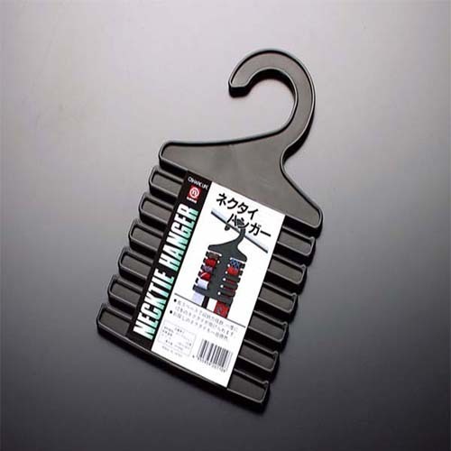 Japanese National Polypropylene tie hanger, Color : Black