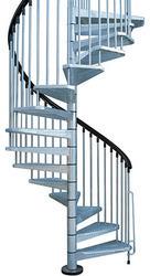 Stainless Steel Fabricated Spiral Staircase, for Domestic Industrial