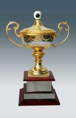 Polished Metal Football Trophy, Feature : Attractive Designs, Finely Finished, Rust Proof, Scratch Resistant