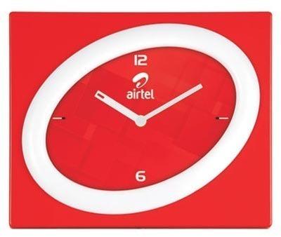 Quartz Plastic Wall Clock, Color : Red
