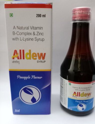 Vitamin B Complex Syrup, Brand Name : Alldew, Packaging Size : 200ml
