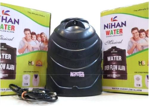 Nihan PVC Water Overflow Alarm, Color : Black