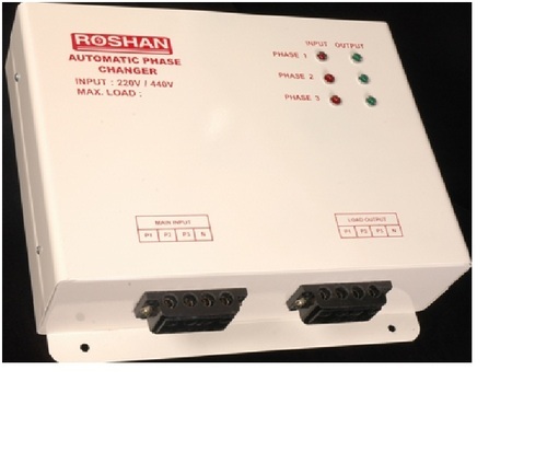 ROSHAN Mild Steel Automatic phase changer, Color : OFF-WHITE