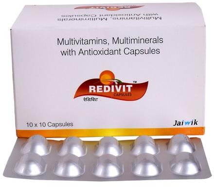 Redivit Antioxidant Capsule, Packaging Type : Alu-Alu