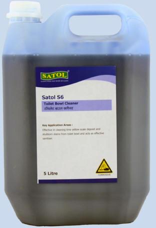 Satol Toilet Bowl Cleaner, Form : Liquid