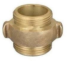 Brass Hydrant Double Male Connector, for Hydraulic Pipe, Color : Golden