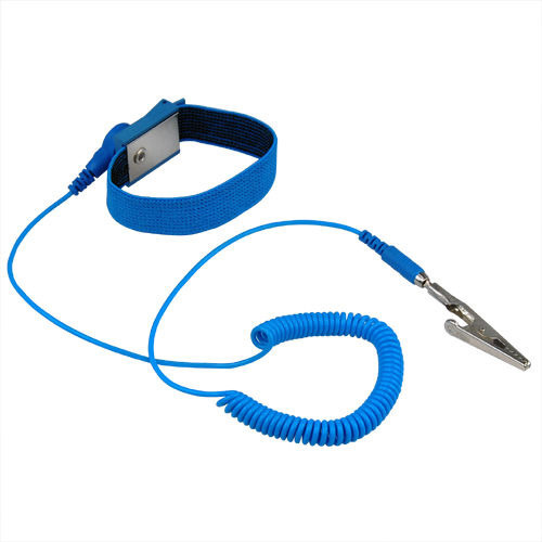 PVC Steel Anti Static Wrist Strap, Color : Blue