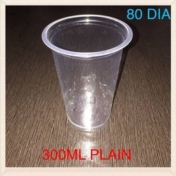 Plain Transparent Plastic Disposable Glass, Size : 300ml